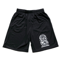 ADM37BM2XL - DISHONOUR MESH MOSH SHORTS BLACK MENS 2XL*