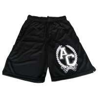 ADM38BM2XL - CREST MESH MOSH SHORTS BLACK MENS 2XL*